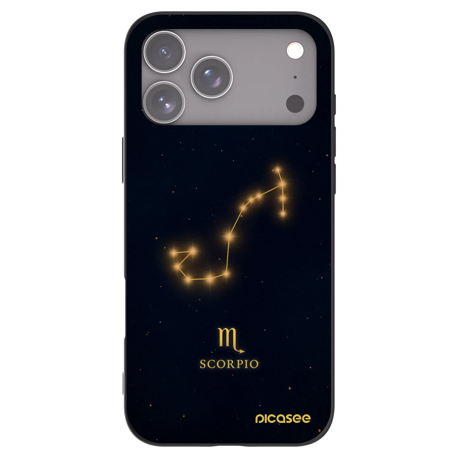 Picasee silikonowe czarne etui na Apple iPhone 17 Pro Max - SCORPIO