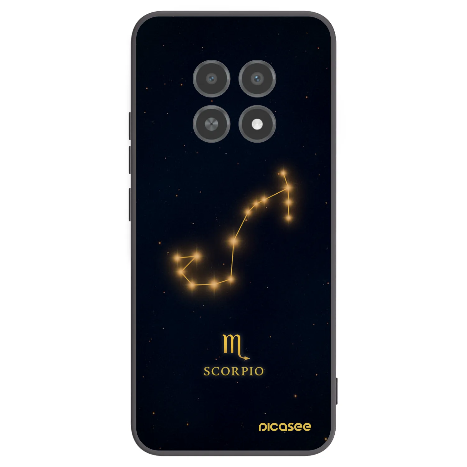 Picasee silikonowe czarne etui na Realme 12X - SCORPIO