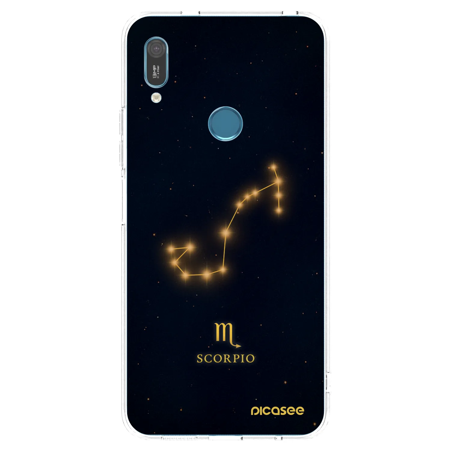 Picasee silikonowe przeźroczyste etui na Huawei Y6 2019 - SCORPIO