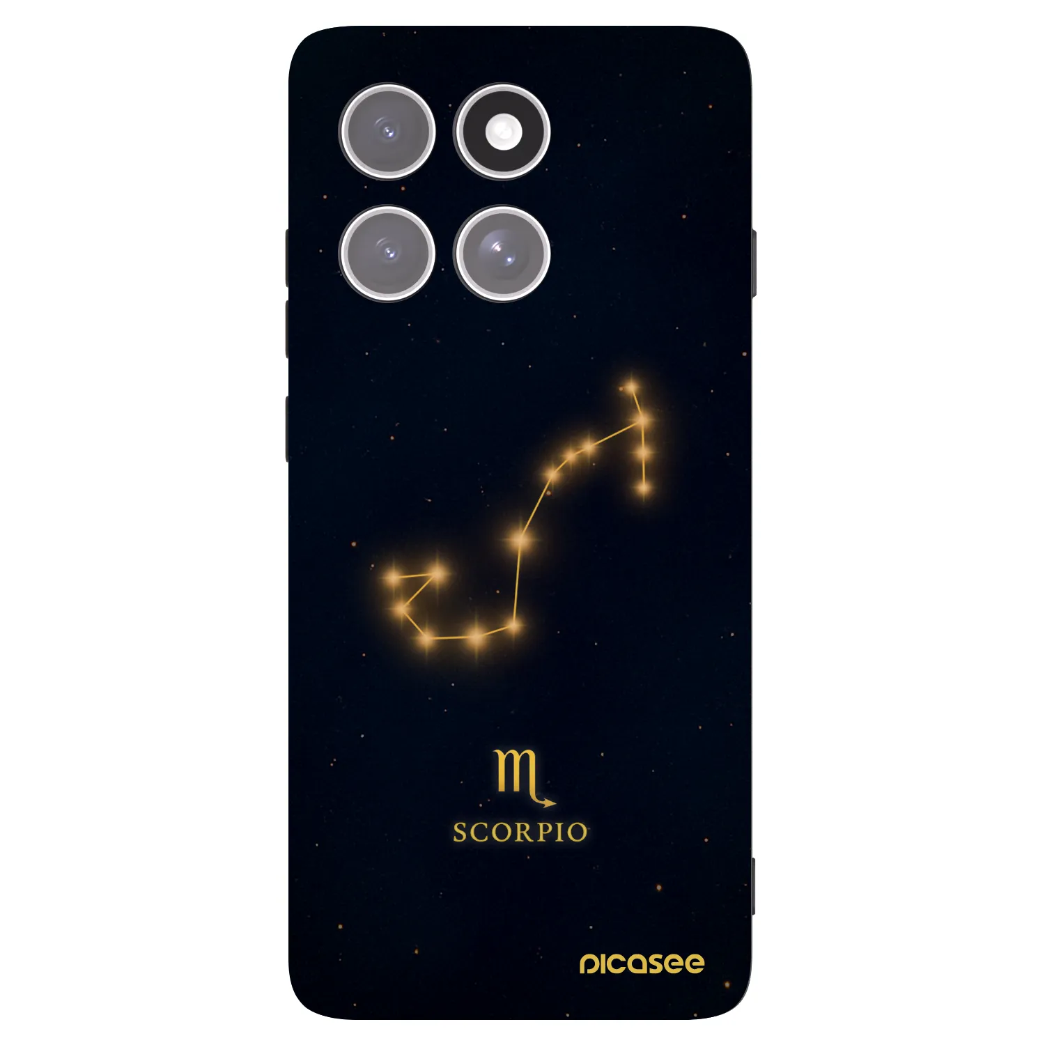 Picasee silikonowe czarne etui na Motorola Edge 60 Pro - SCORPIO