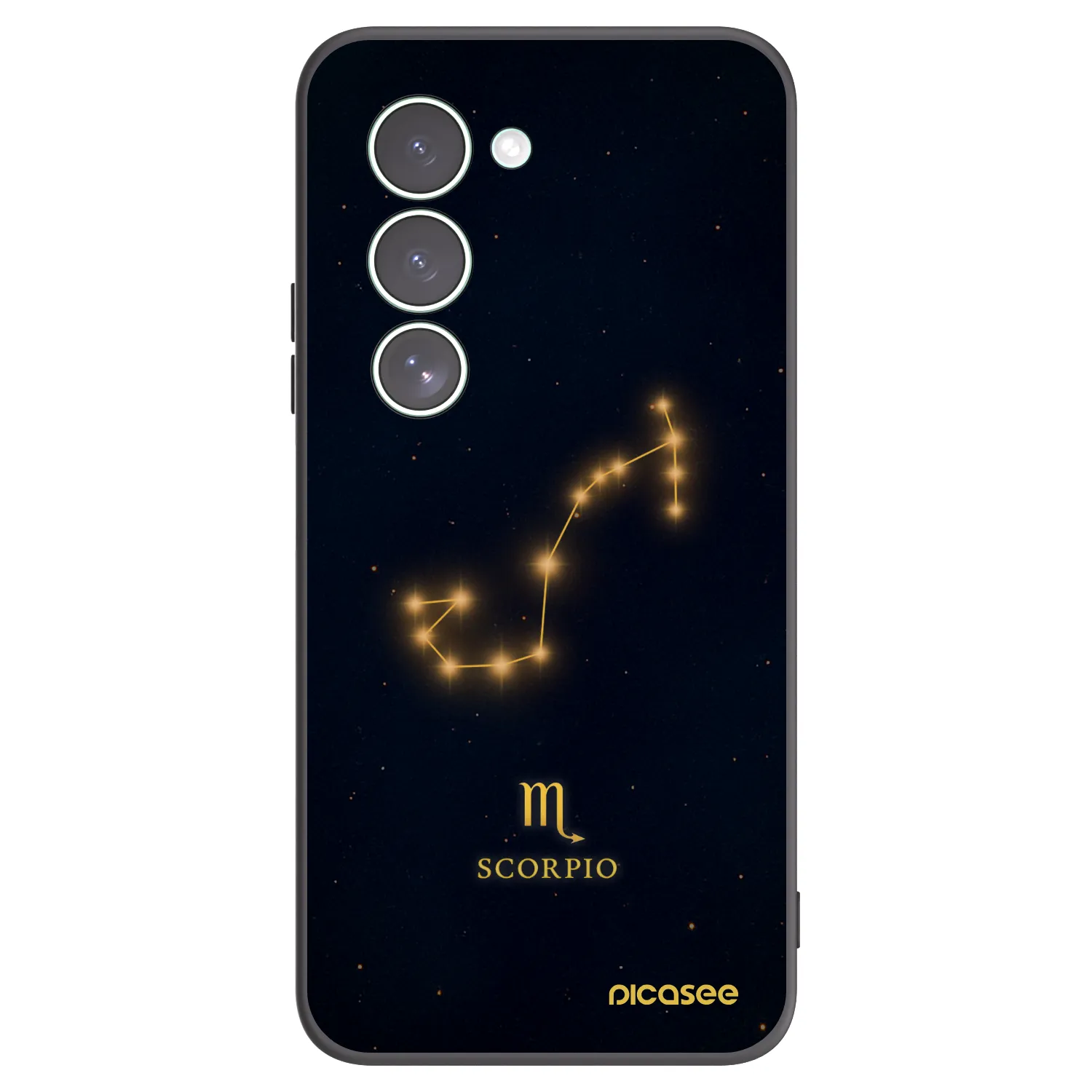 Picasee silikonowe czarne etui na Xiaomi Redmi 15 5G - SCORPIO