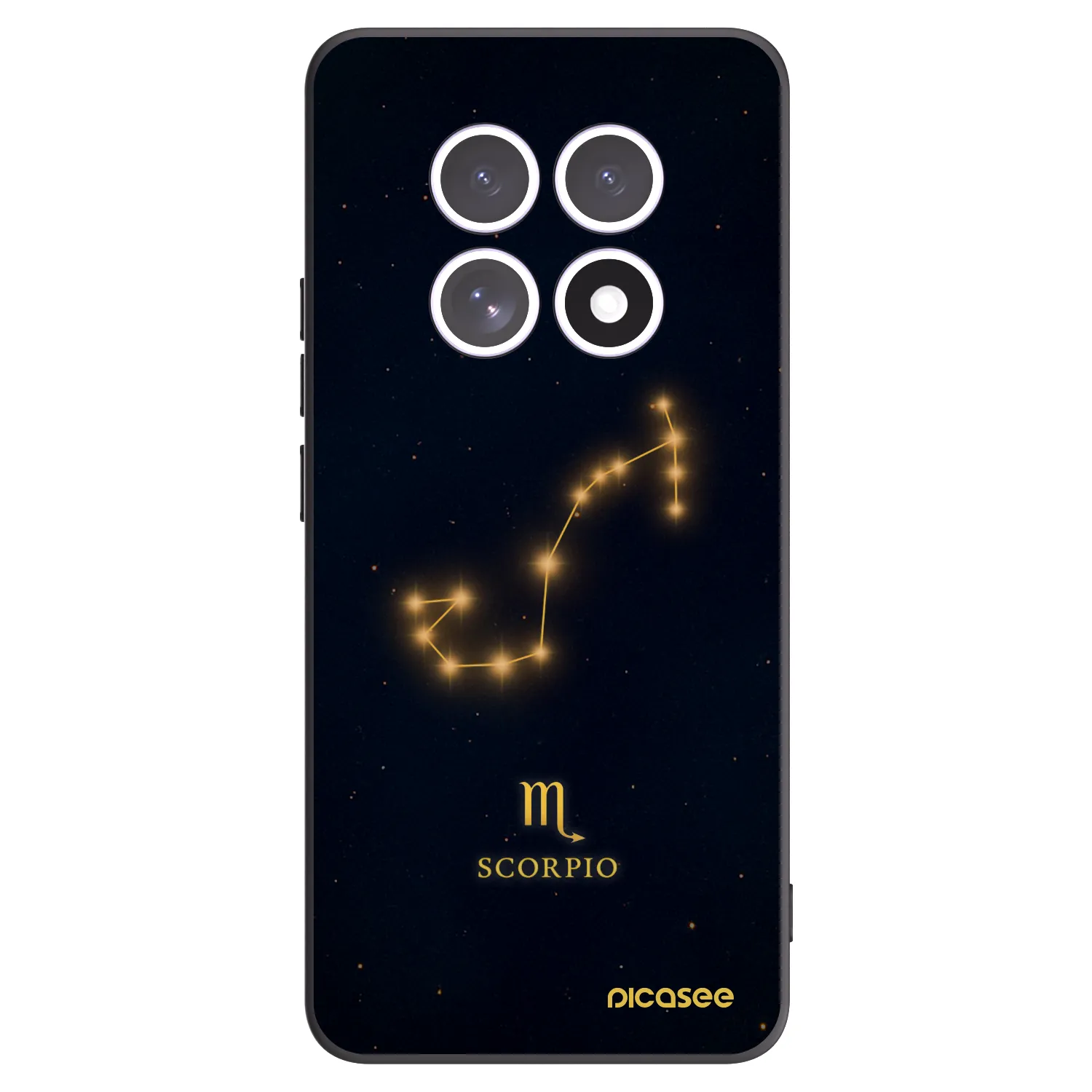 Picasee silikonowe czarne etui na Xiaomi Redmi Note 15 - SCORPIO