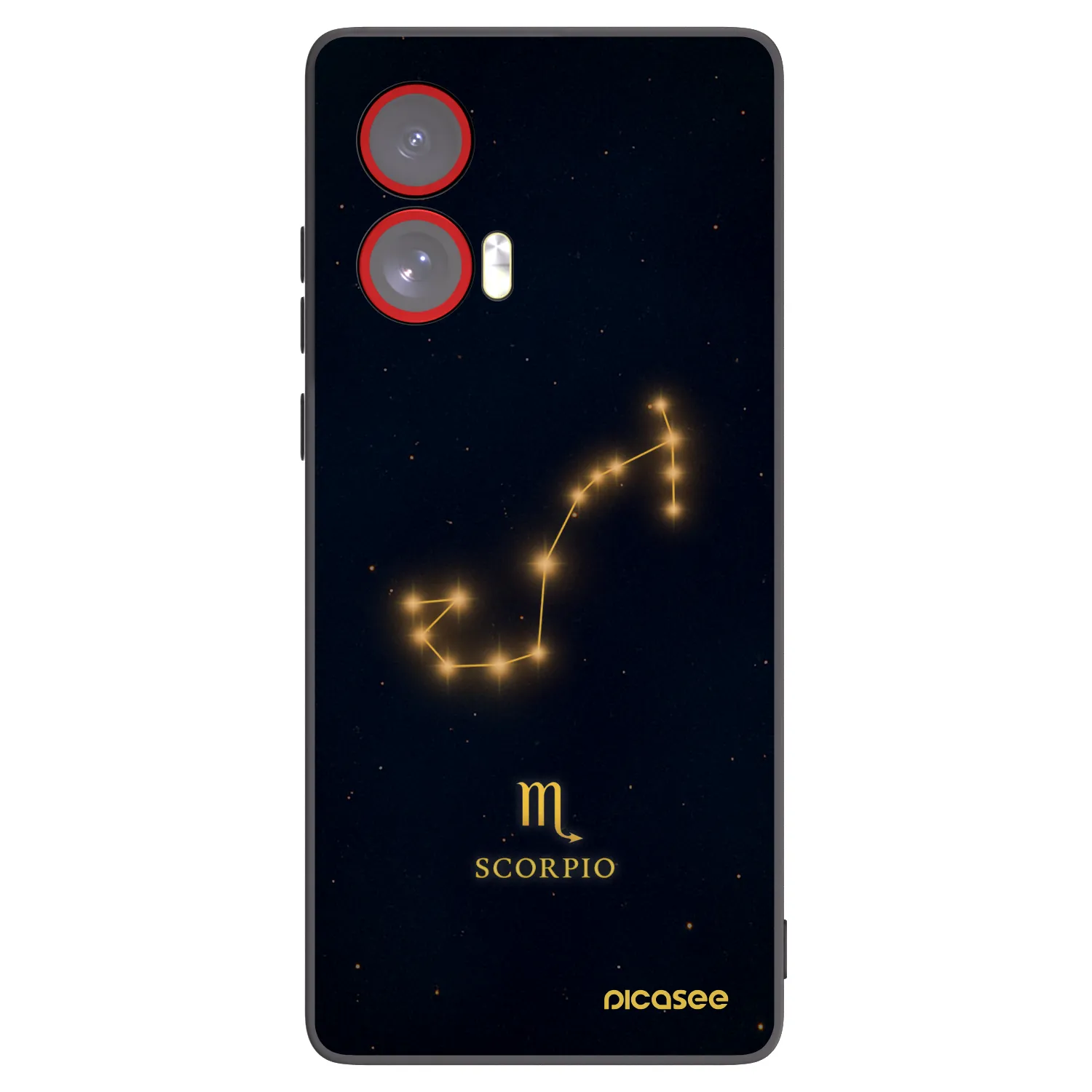 Picasee silikonowe czarne etui na Motorola Edge 50 Fusion - SCORPIO