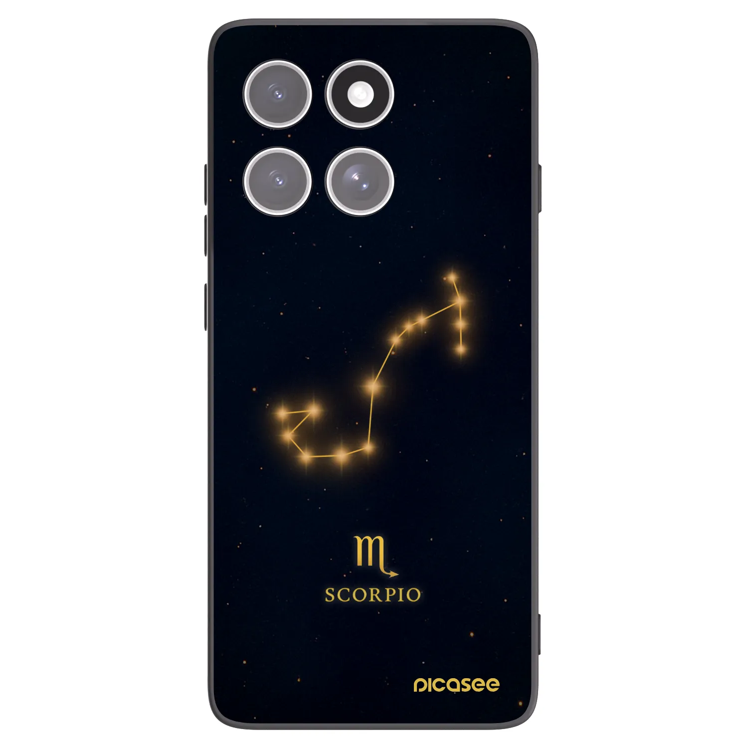 Picasee silikonowe czarne etui na Motorola Edge 60 Fusion - SCORPIO
