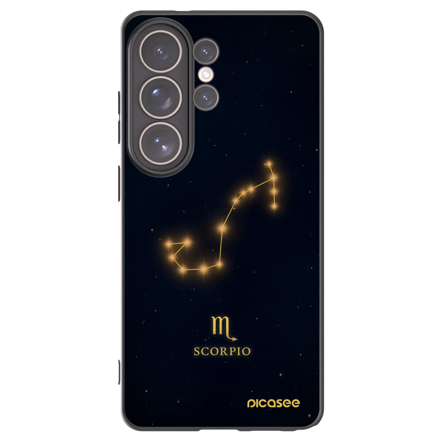 Picasee silikonowe czarne etui na Samsung Galaxy S26 Ultra - SCORPIO