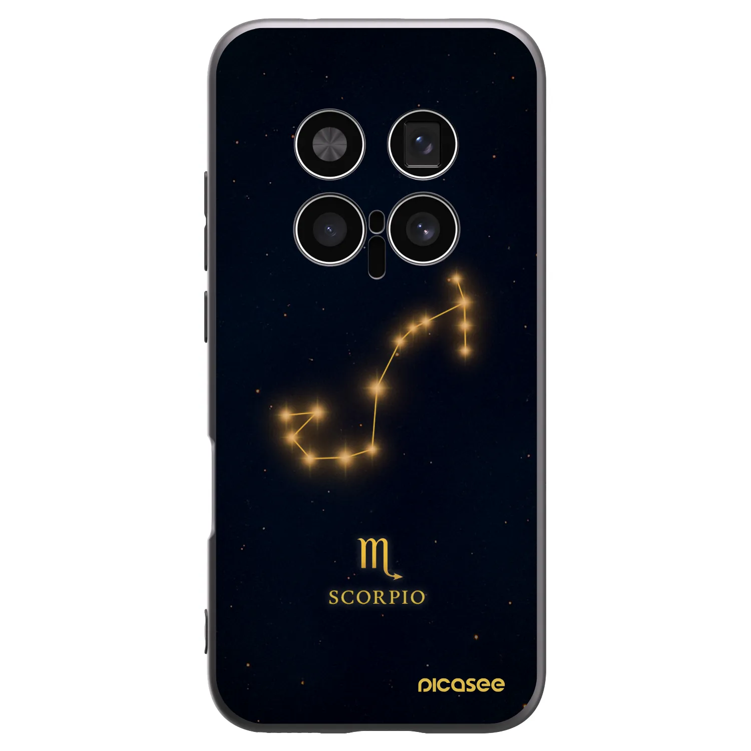 Picasee silikonowe czarne etui na Honor Magic8 Pro 5G - SCORPIO
