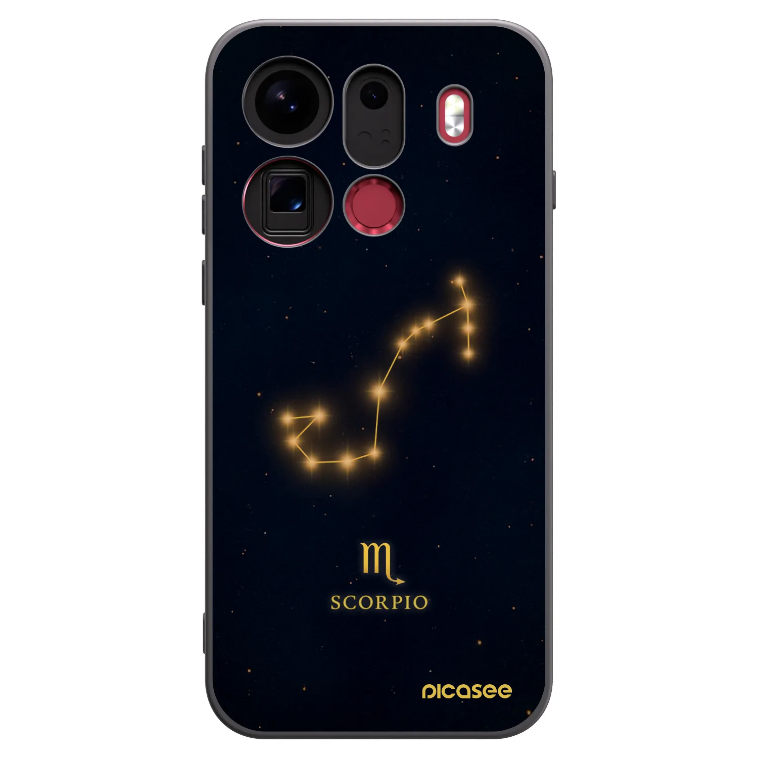 Picasee silikonowe czarne etui na OPPO Find X9 Pro - SCORPIO