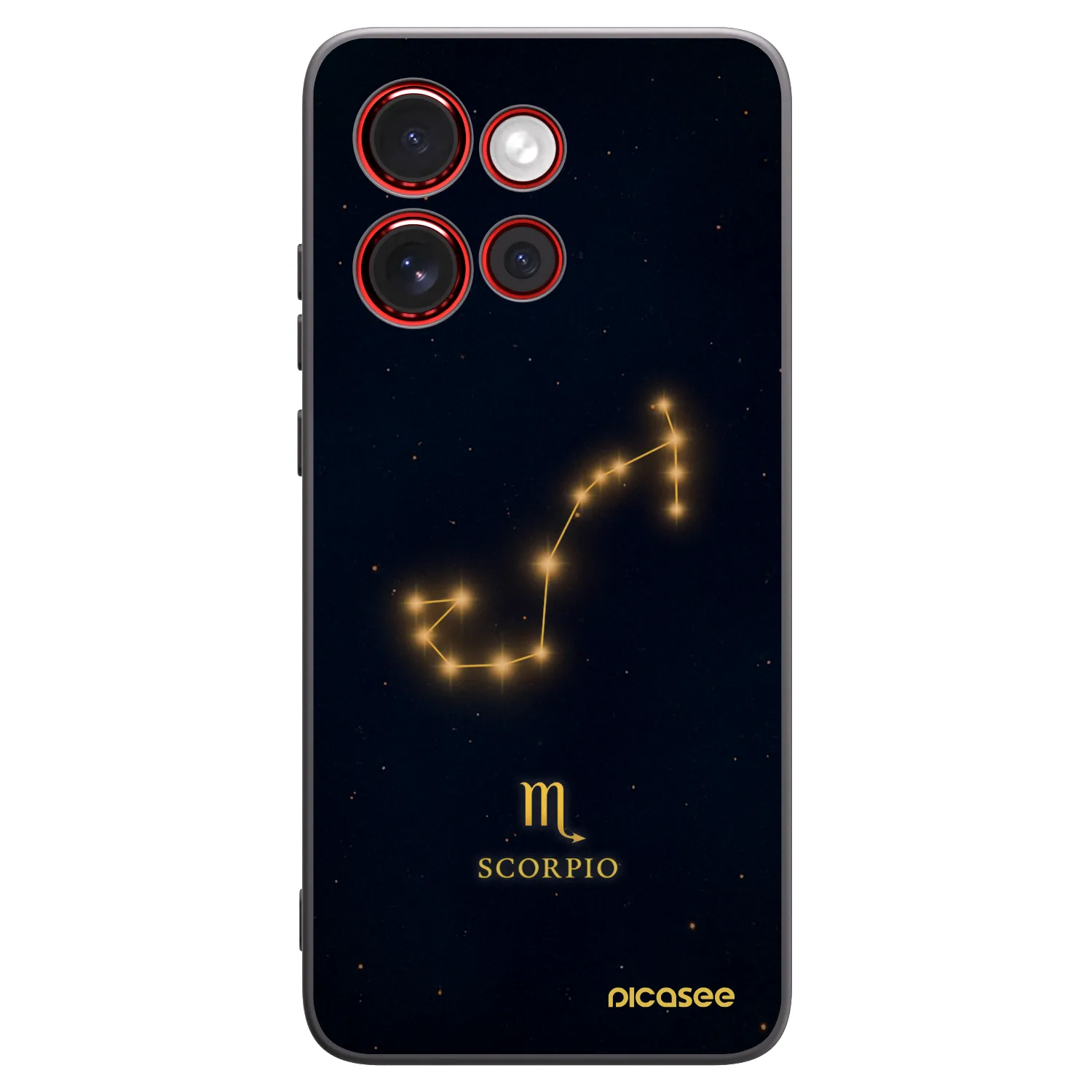 Picasee silikonowe czarne etui na Motorola Edge 60 Neo 5G - SCORPIO