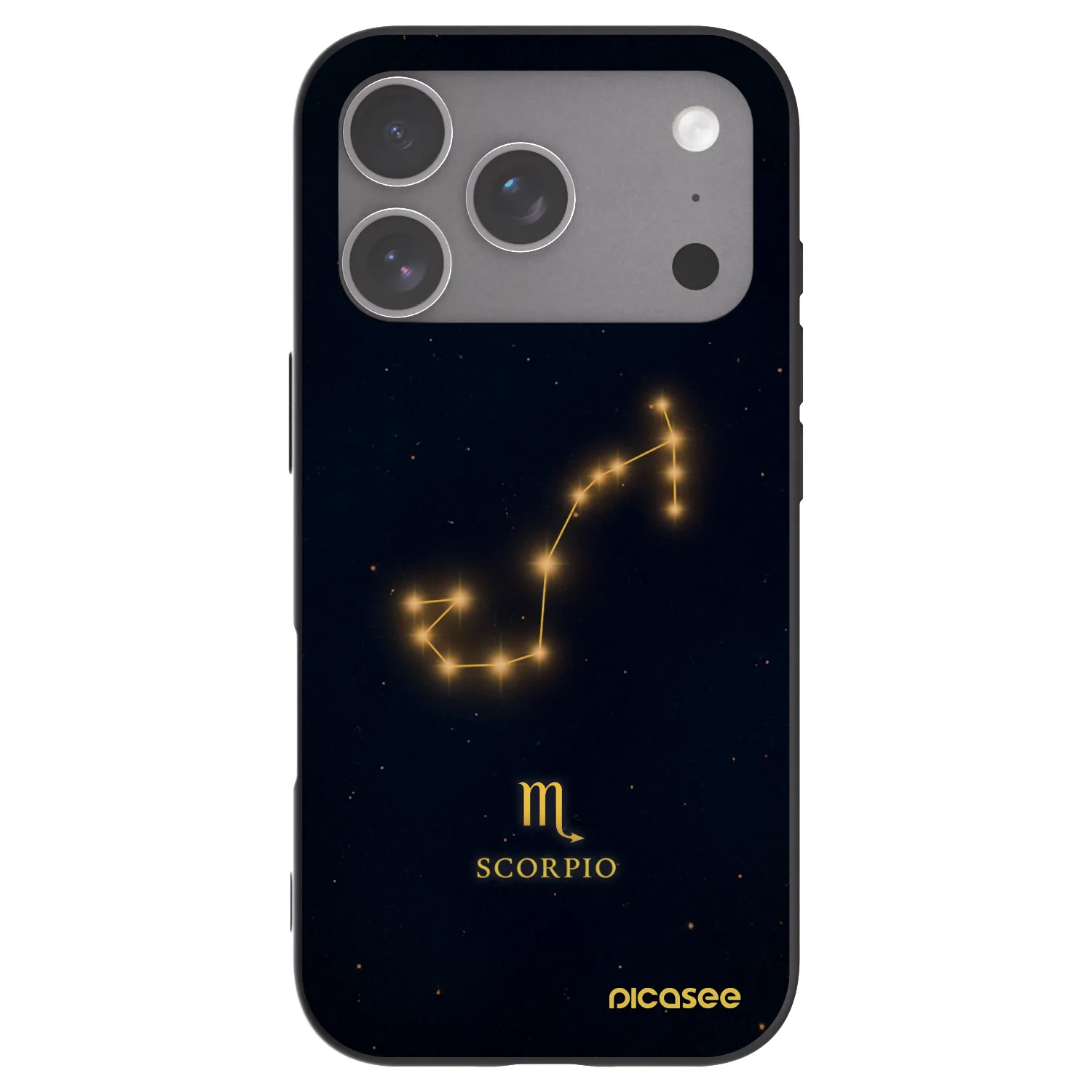 Picasee silikonowe czarne etui na Apple iPhone 18 Pro - SCORPIO