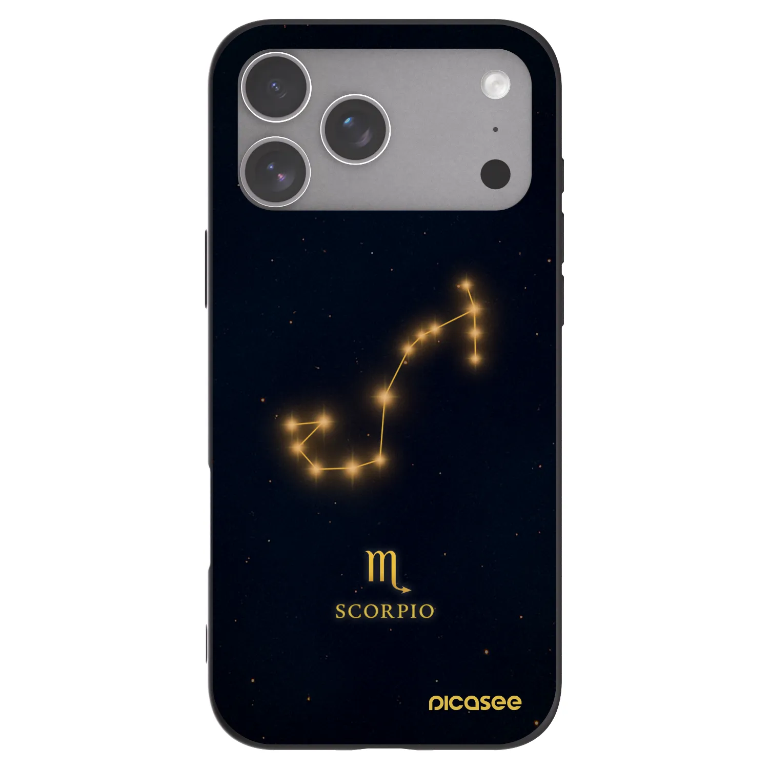 Picasee silikonowe czarne etui na Apple iPhone 18 Pro Max - SCORPIO