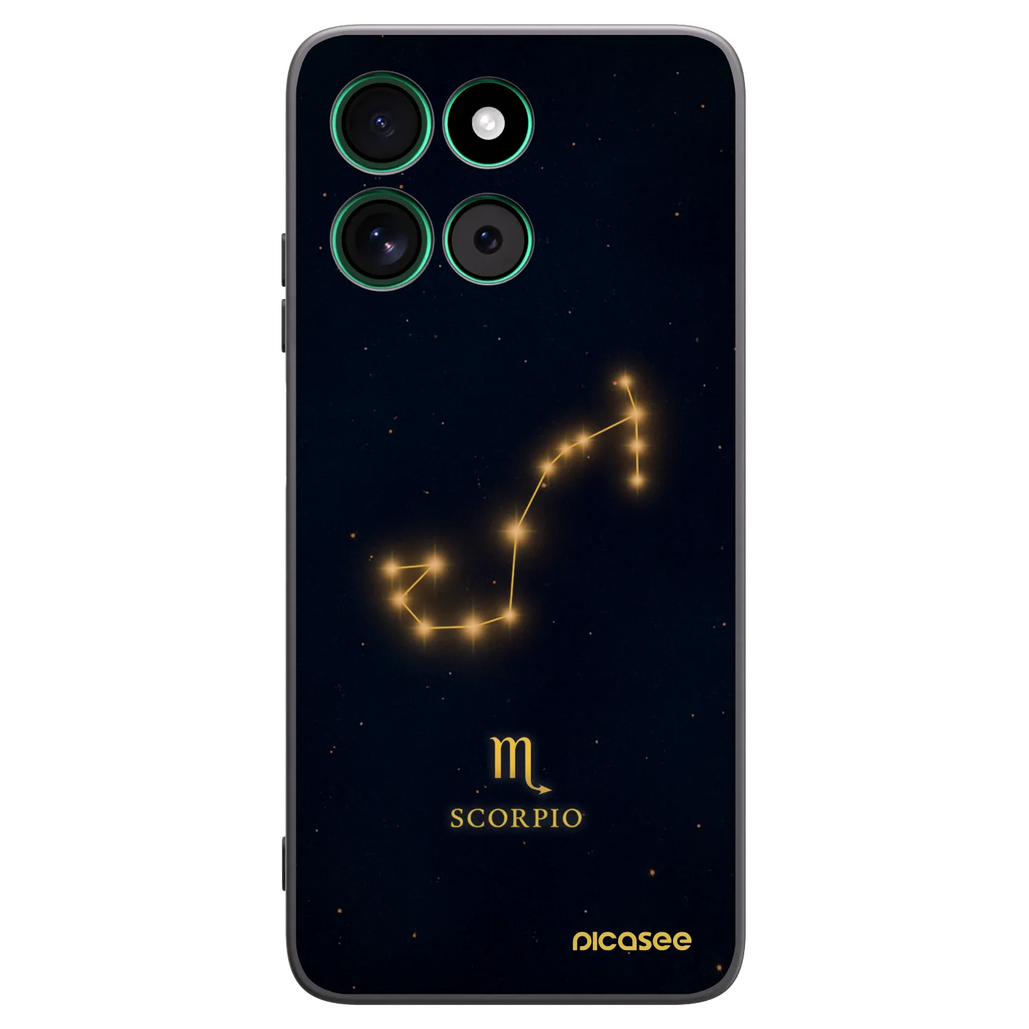 Picasee silikonowe czarne etui na Motorola Moto G57 Power - SCORPIO