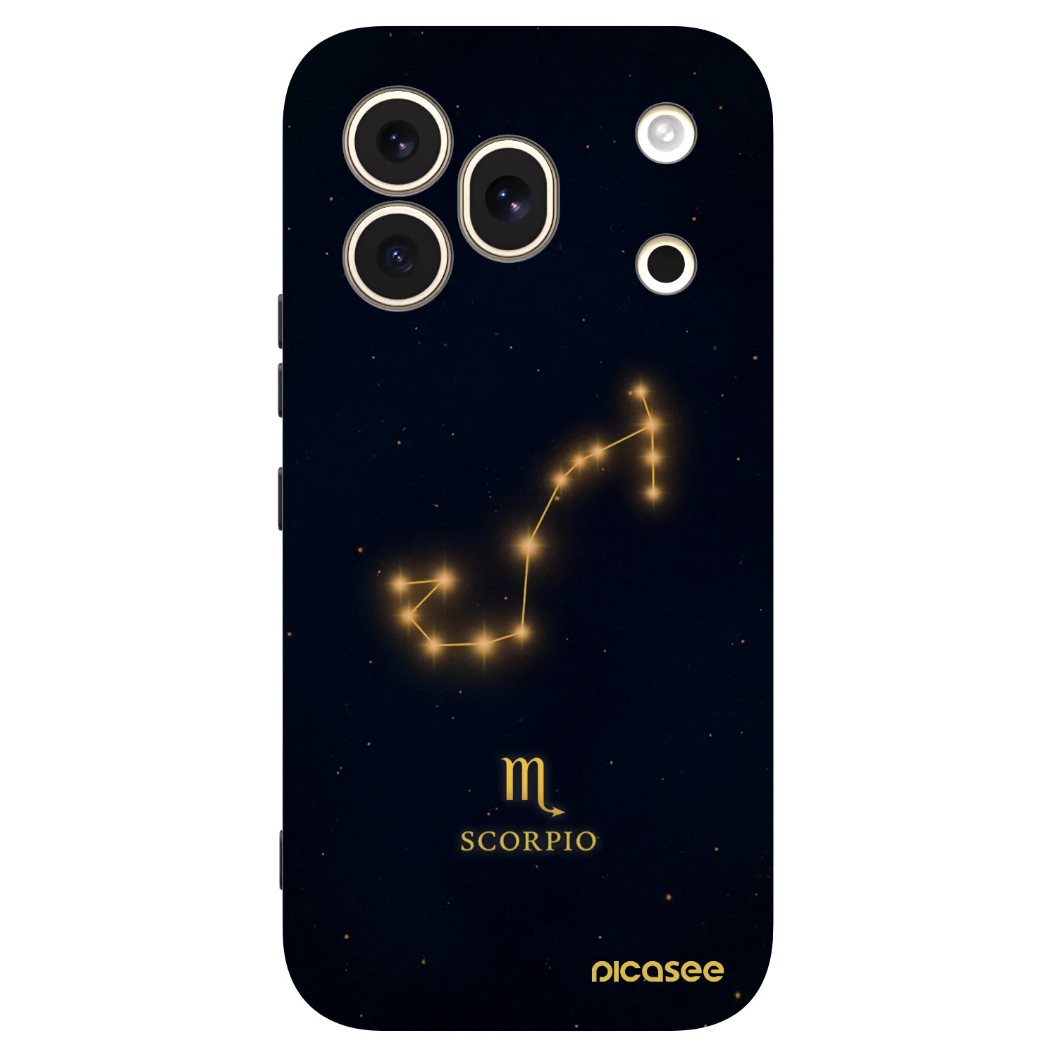 Picasee silikonowe czarne etui na Honor 600 Pro - SCORPIO