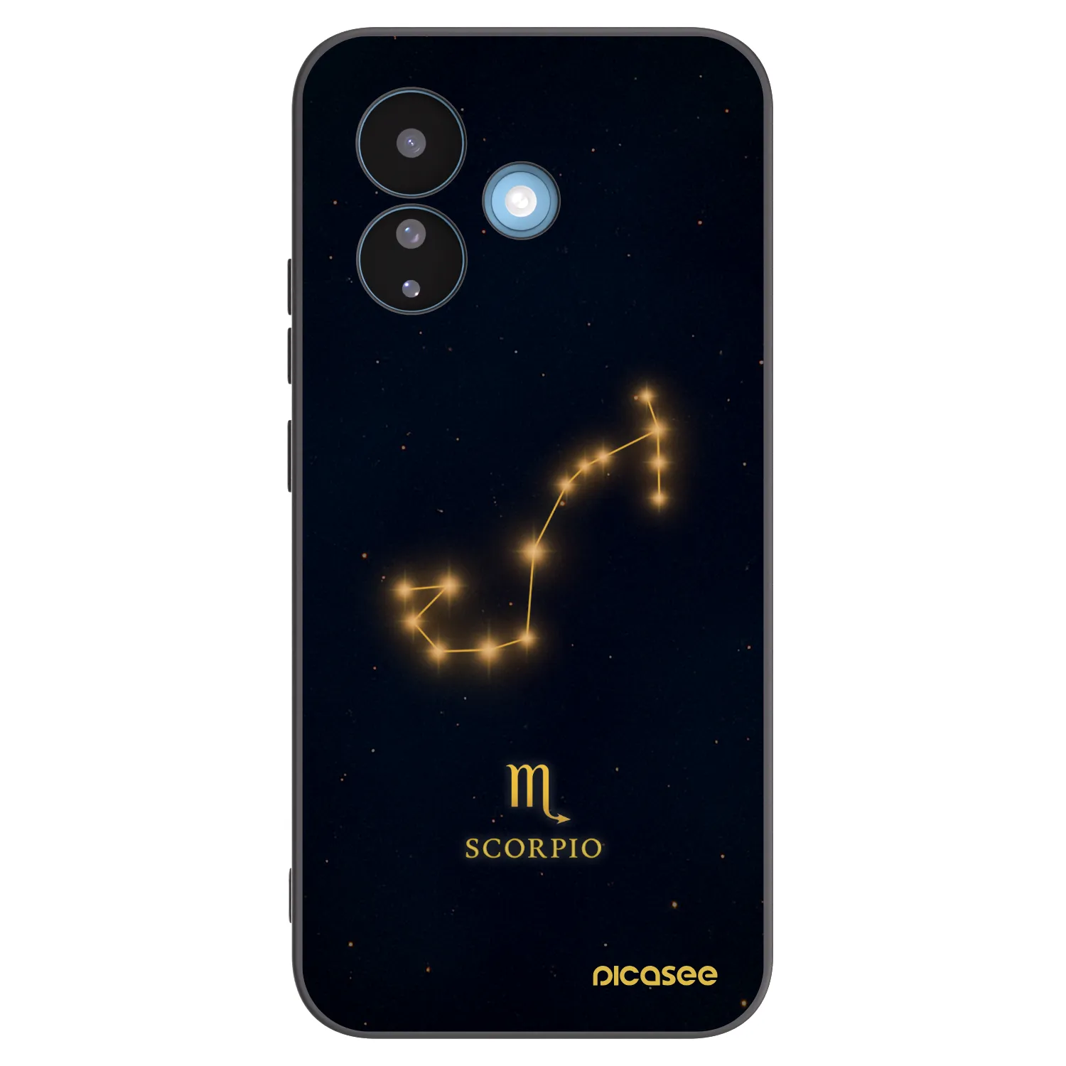 Picasee silikonowe czarne etui na Xiaomi Redmi Note 17 Pro 5G - SCORPIO