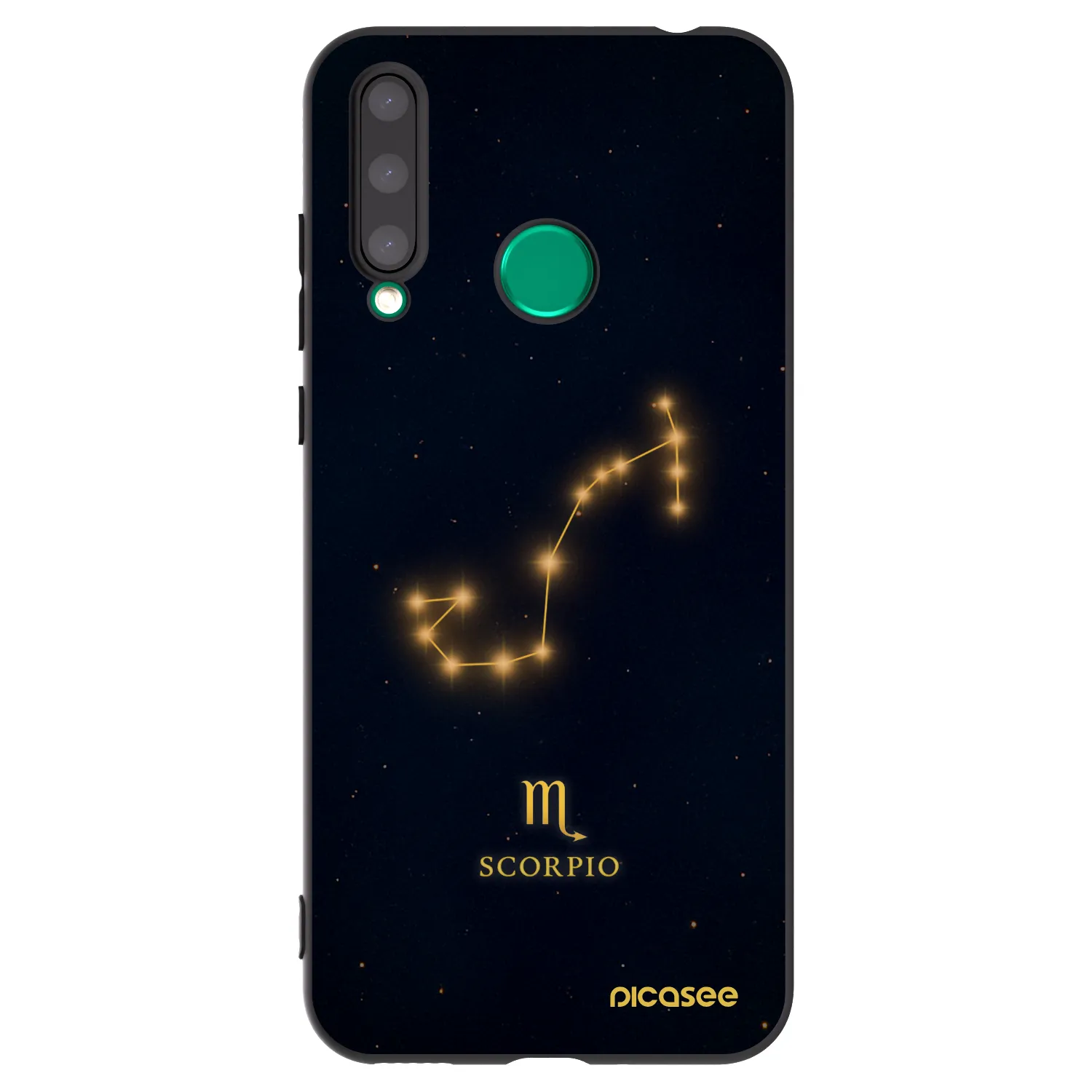 Picasee silikonowe czarne etui na Honor 20 Lite - SCORPIO