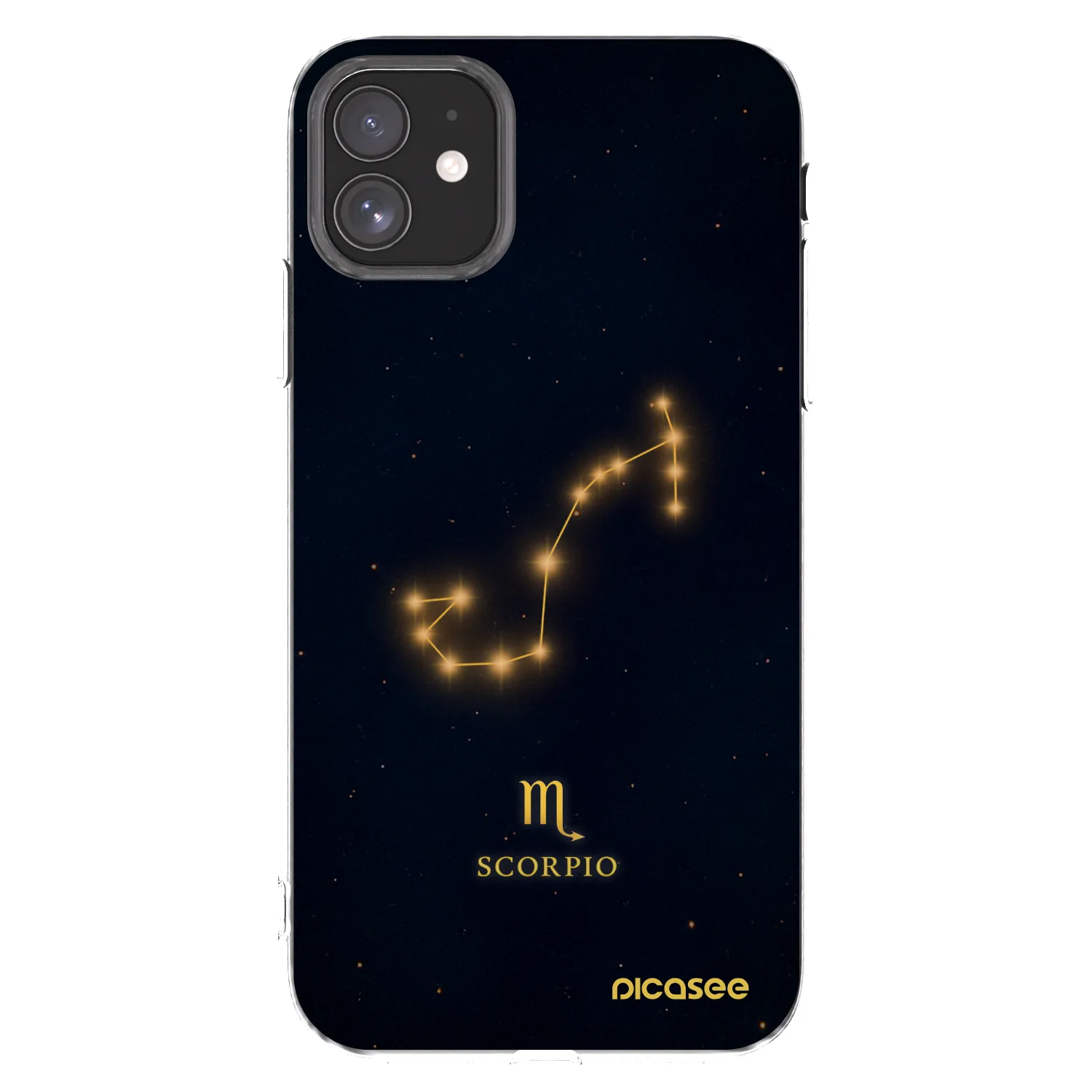 Picasee silikonowe przeźroczyste etui na Apple iPhone 11 - SCORPIO