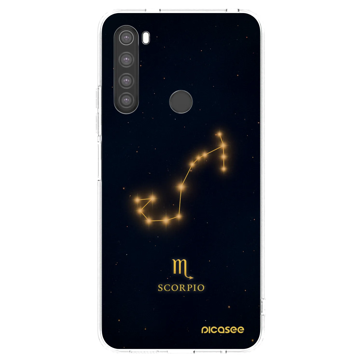 Picasee silikonowe przeźroczyste etui na Xiaomi Redmi Note 8 - SCORPIO