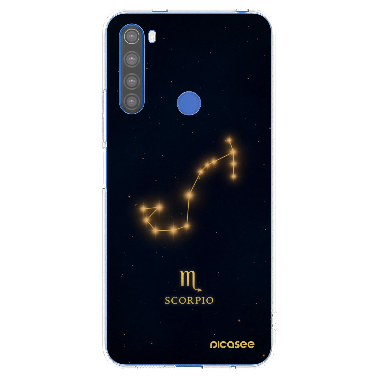 Picasee silikonowe przeźroczyste etui na Xiaomi Redmi Note 8T - SCORPIO