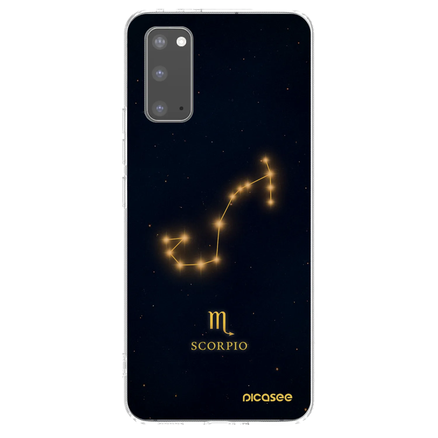 Picasee silikonowe przeźroczyste etui na Samsung Galaxy S20 G980F - SCORPIO