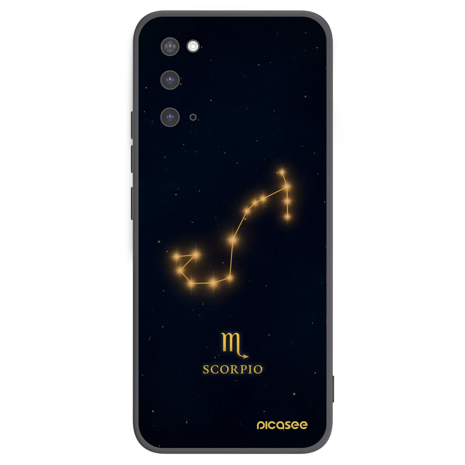 Picasee silikonowe czarne etui na Samsung Galaxy S20 G980F - SCORPIO