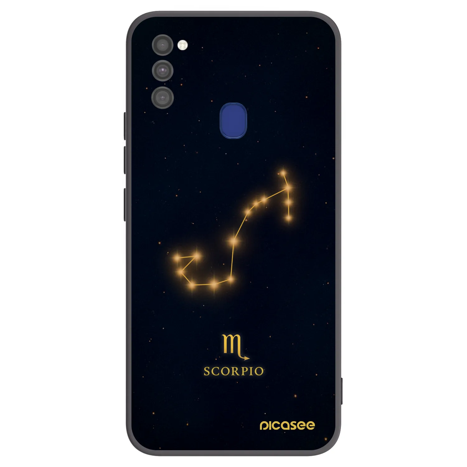 Picasee silikonowe czarne etui na Samsung Galaxy M21 M215F - SCORPIO