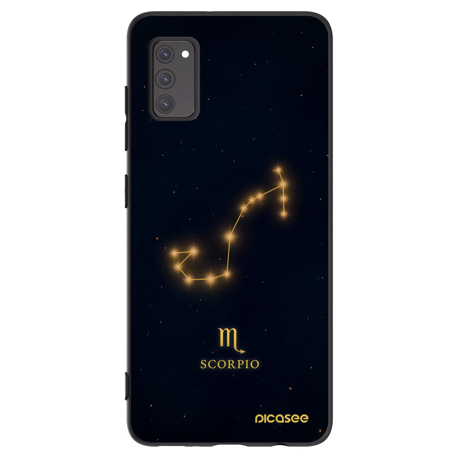 Picasee silikonowe czarne etui na Samsung Galaxy A41 A415F - SCORPIO