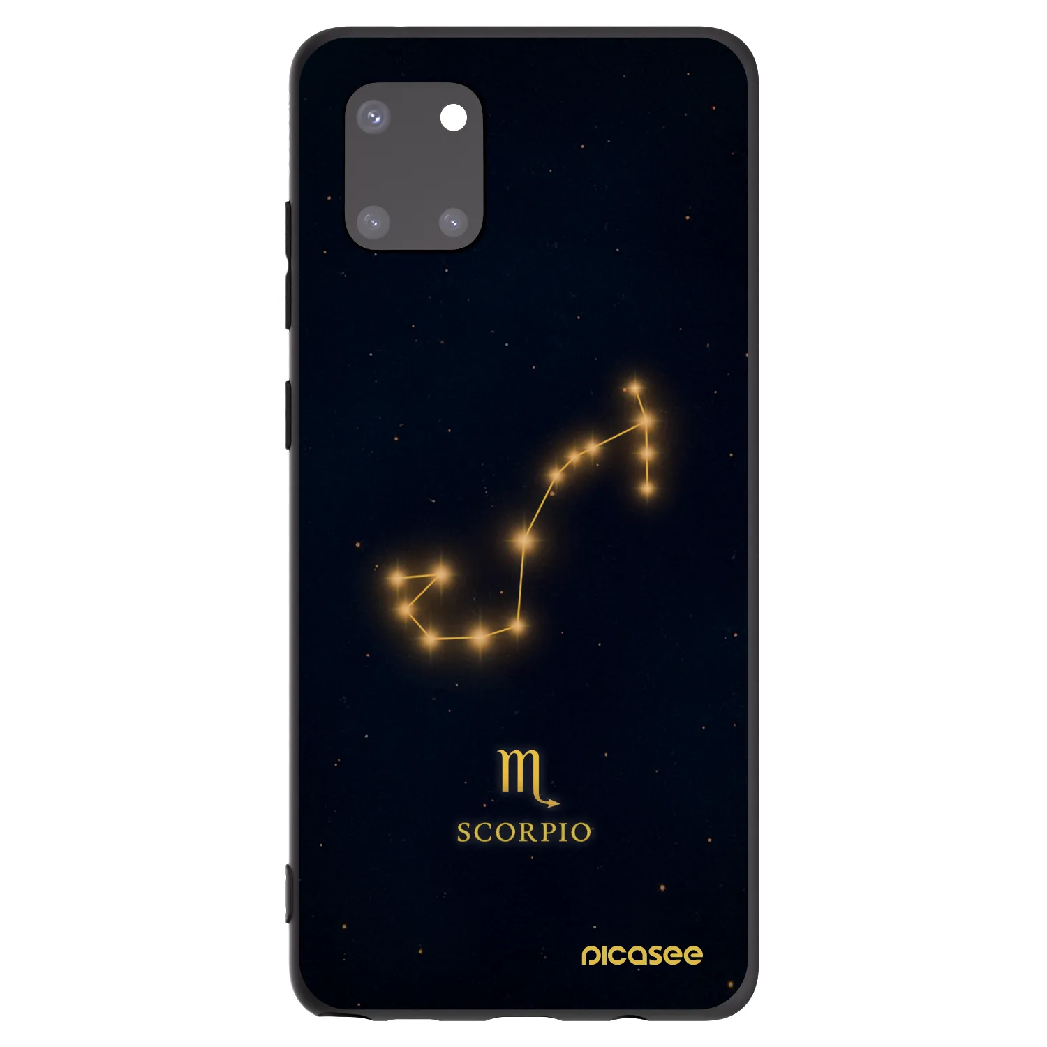 Picasee silikonowe czarne etui na Samsung Galaxy Note 10 Lite N770F - SCORPIO