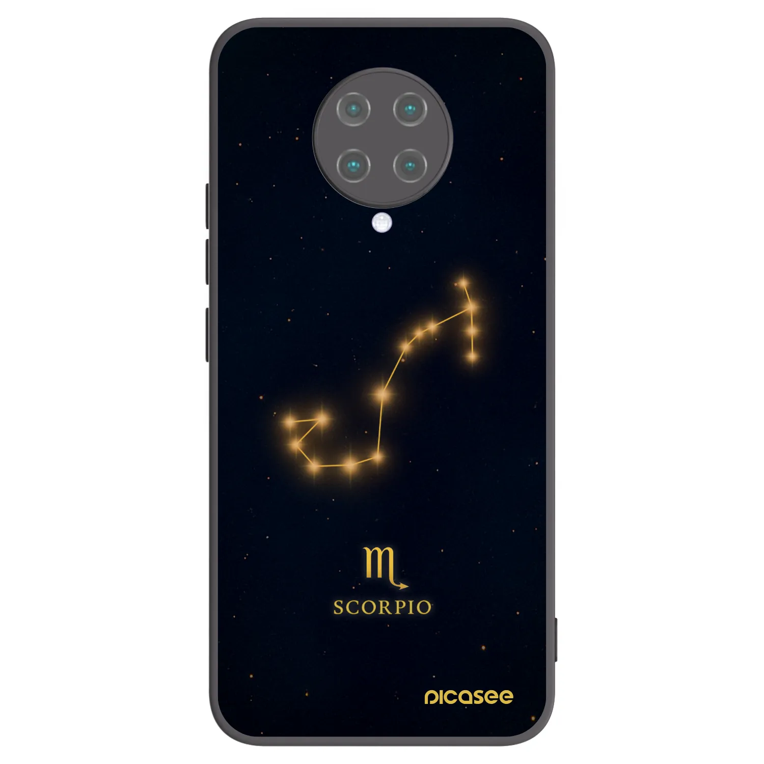 Picasee silikonowe czarne etui na Xiaomi Poco F2 Pro - SCORPIO