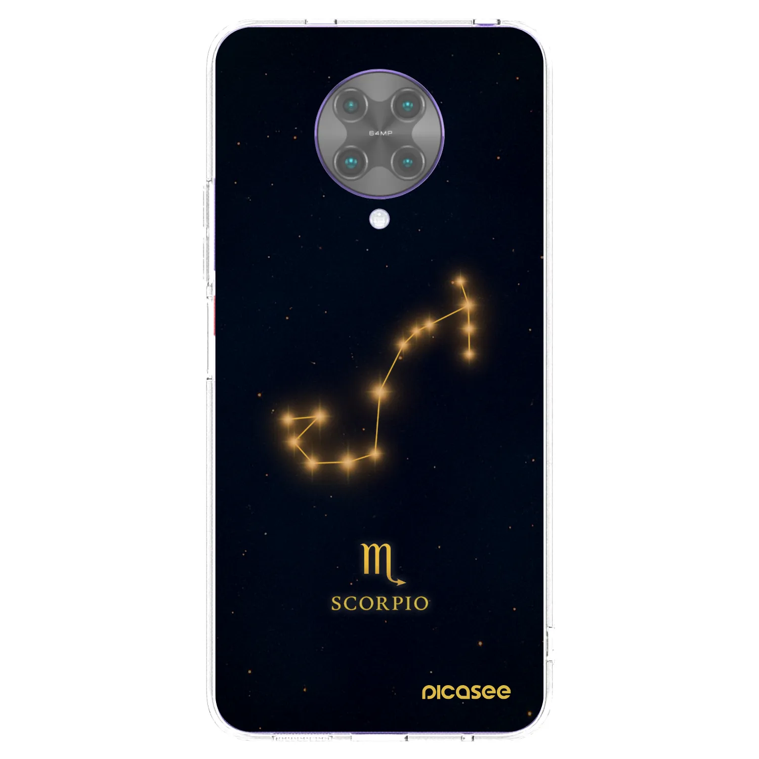 Picasee silikonowe przeźroczyste etui na Xiaomi Poco F2 Pro - SCORPIO