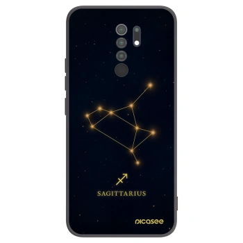 Picasee silikonowe czarne etui na Xiaomi Redmi 9 - SAGITTARIUS