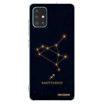 Picasee silikonowe przeźroczyste etui na Samsung Galaxy M51 M515F - SAGITTARIUS