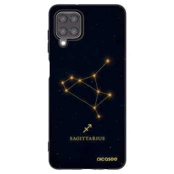 Picasee silikonowe czarne etui na Samsung Galaxy A12 A125F - SAGITTARIUS