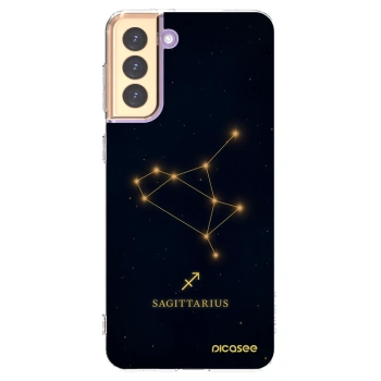 Picasee silikonowe przeźroczyste etui na Samsung Galaxy S21+ 5G G996F - SAGITTARIUS