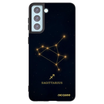 Picasee silikonowe czarne etui na Samsung Galaxy S21+ 5G G996F - SAGITTARIUS