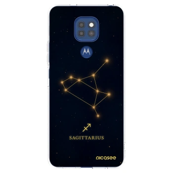 Picasee silikonowe przeźroczyste etui na Motorola Moto G9 Play - SAGITTARIUS