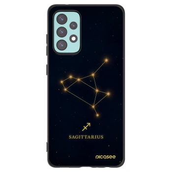 Picasee silikonowe czarne etui na Samsung Galaxy A72 A725F - SAGITTARIUS
