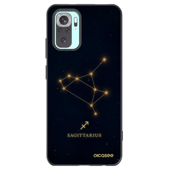 Picasee silikonowe czarne etui na Xiaomi Redmi Note 10 Pro - SAGITTARIUS