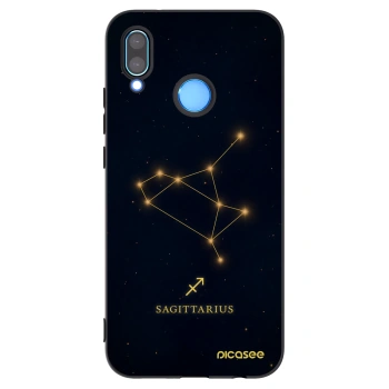 Picasee silikonowe czarne etui na Huawei P20 Lite - SAGITTARIUS