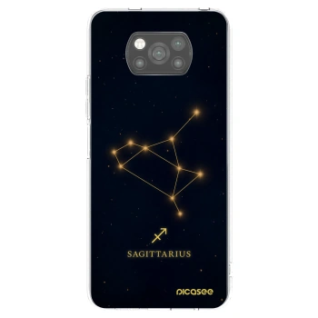 Picasee silikonowe czarne etui na Xiaomi Poco X3 Pro - SAGITTARIUS