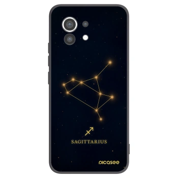 Picasee silikonowe czarne etui na Xiaomi Mi 11 - SAGITTARIUS