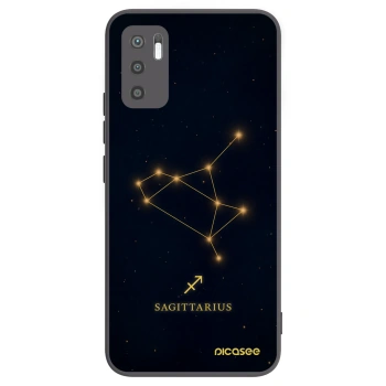 Picasee silikonowe czarne etui na Xiaomi Redmi Note 10 5G - SAGITTARIUS