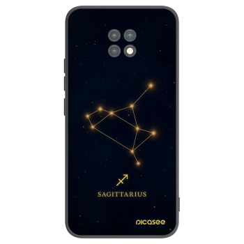 Picasee silikonowe czarne etui na Xiaomi Redmi Note 9T - SAGITTARIUS