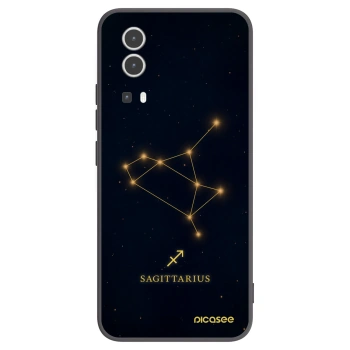 Picasee silikonowe czarne etui na Vivo Y72 5G - SAGITTARIUS