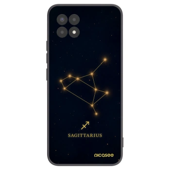 Picasee silikonowe czarne etui na Realme 8i - SAGITTARIUS