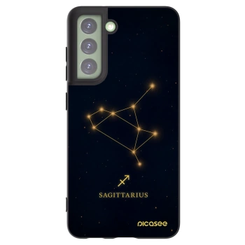 Picasee silikonowe czarne etui na Samsung Galaxy S21 FE 5G - SAGITTARIUS