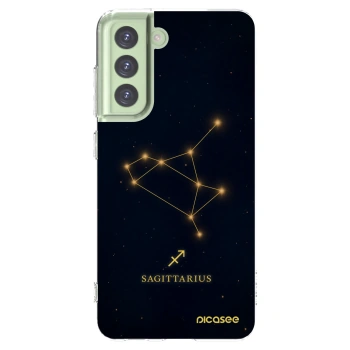 Picasee silikonowe przeźroczyste etui na Samsung Galaxy S21 FE 5G - SAGITTARIUS