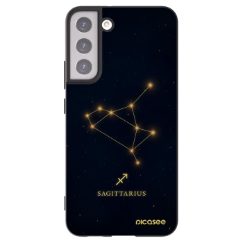 Picasee silikonowe czarne etui na Samsung Galaxy S22+ 5G - SAGITTARIUS