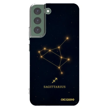 Picasee silikonowe przeźroczyste etui na Samsung Galaxy S22+ 5G - SAGITTARIUS