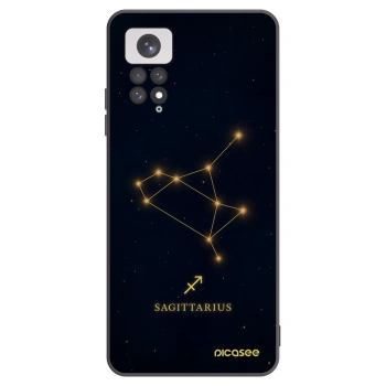 Picasee silikonowe czarne etui na Xiaomi Redmi Note 11 - SAGITTARIUS