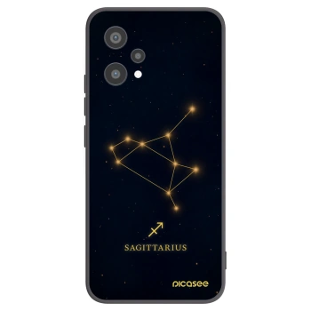 Picasee silikonowe czarne etui na Realme 9 Pro 5G - SAGITTARIUS