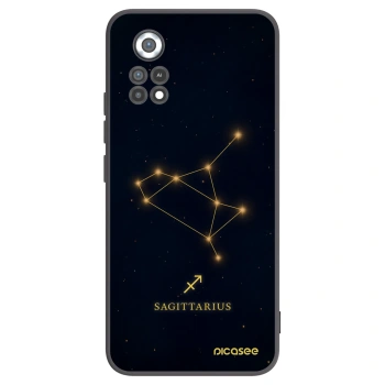 Picasee silikonowe czarne etui na Xiaomi Poco X4 Pro 5G - SAGITTARIUS